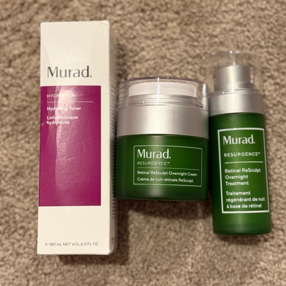 Murad Resurgence Retinal ReSculpt Overnight Cream Treatment Hydrating Toner